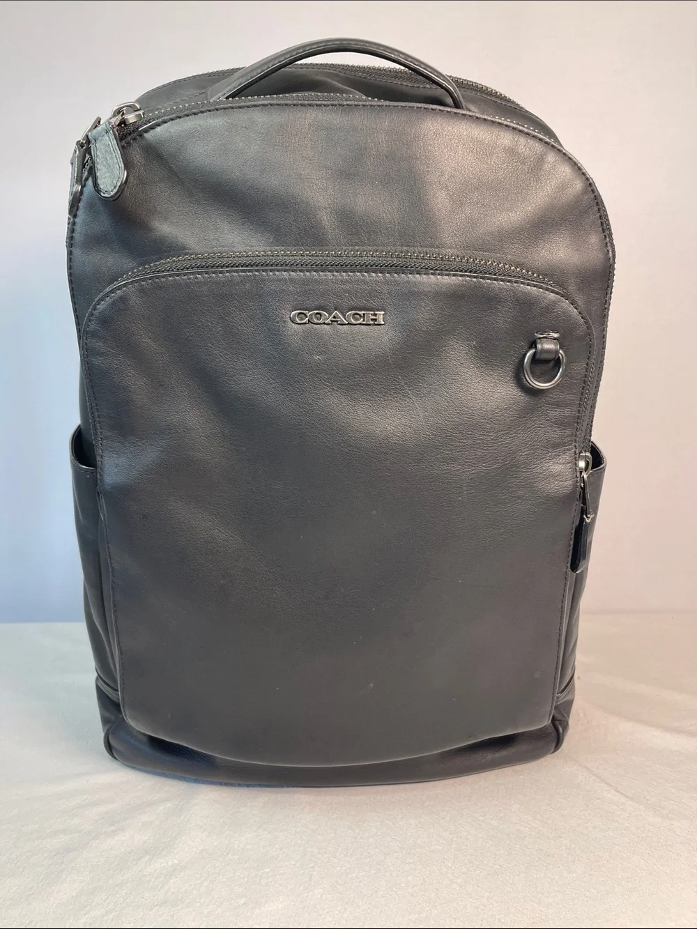 Coach M1944-89939 Graham Black Leather Large Backpack